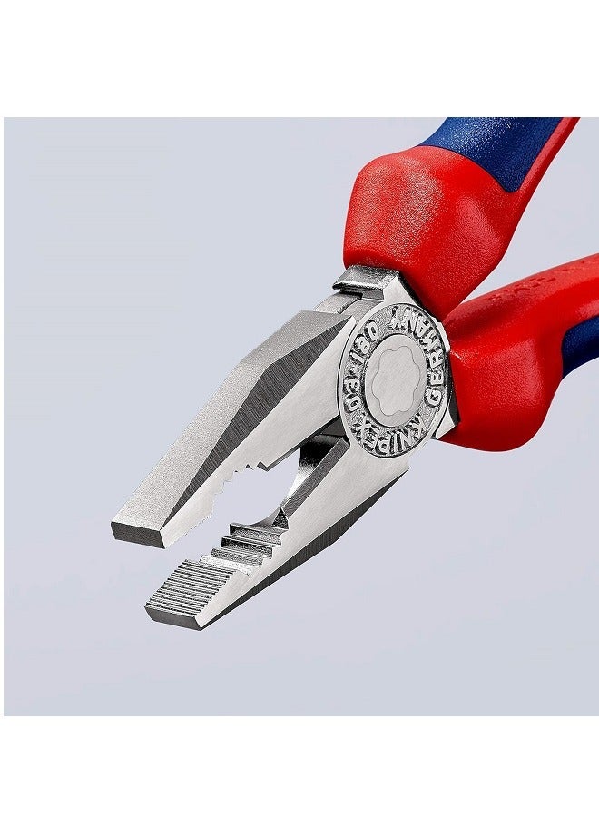 Wisemann 8"COMBINATION PLIER RED AND BLUE  BODY WITH  WISEMANN  - Image 5