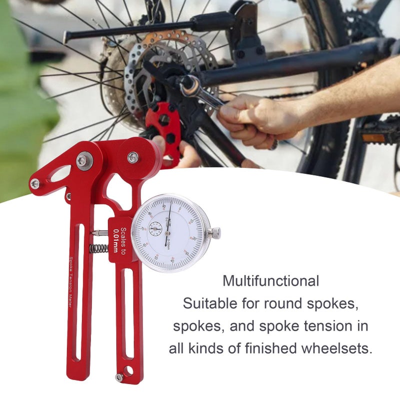 Alloy Spoke Tension Meter Durable Wheel Rim Alignment Tool for Bicycle Repair - Image 3