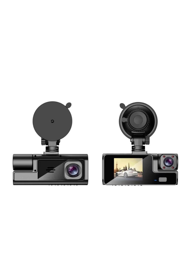 SYOSI Dash Cam Car Camera Suction Cup Type Dash Cam Front and Inside 1080P FHD Dash Camera with 140 Degrees Wide 24 Hours Parking Monitor Loop Recording Motion Detection Easy to Install - Image 2