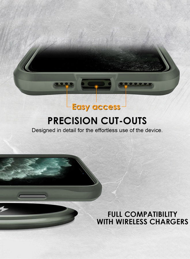 Theodor Protective Hybrid Case Cover For Apple Iphone 12 6.1 Green - Image 3