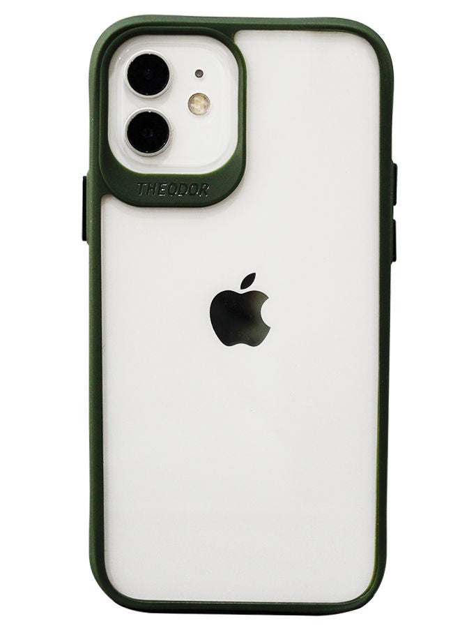 Theodor Protective Hybrid Case Cover For Apple Iphone 12 6.1 Green - Image 1