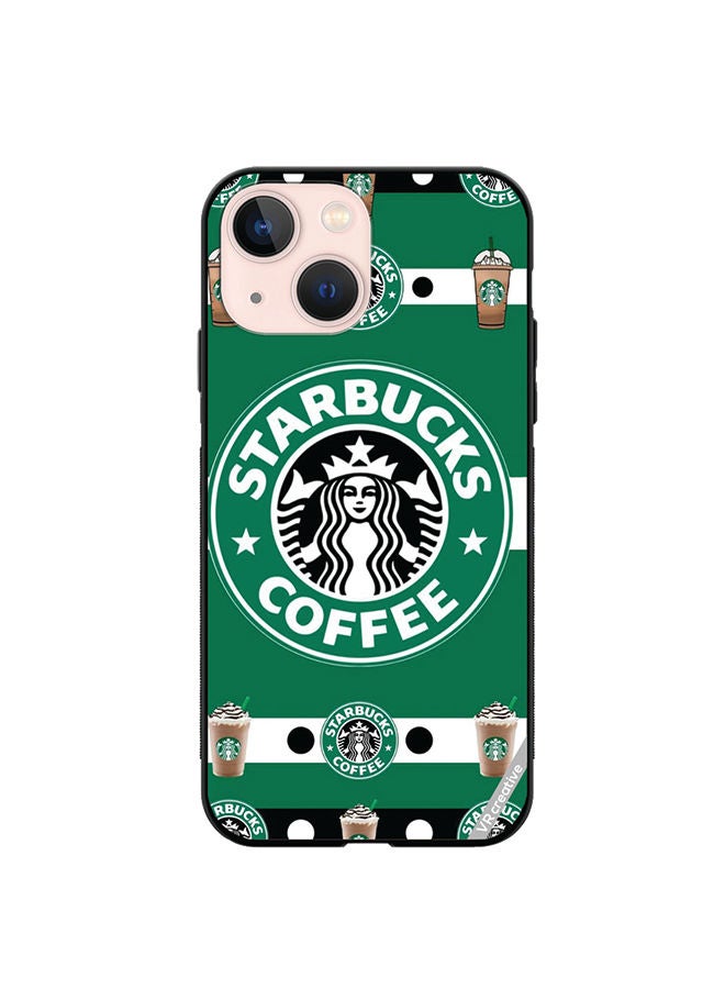 VR CREATIVE Protective Case Cover For Apple iPhone 14 Starbucks 4 Design Multicolour - Image 1