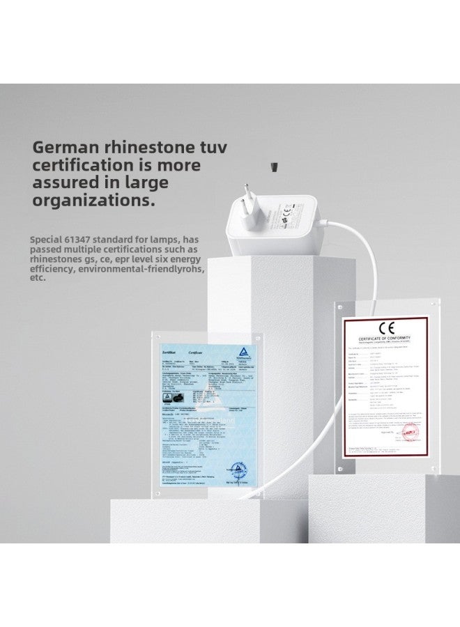 24V1A Lamps 61347 Standard German Standard European Standard LED Table Lamp Nail Lamp CE/GS Certified Power Adapter-Color:12v2a Dedicated Lamps European Standard Gs Certification White-Specifications:DC Head 3.5*1.35  - Image 3