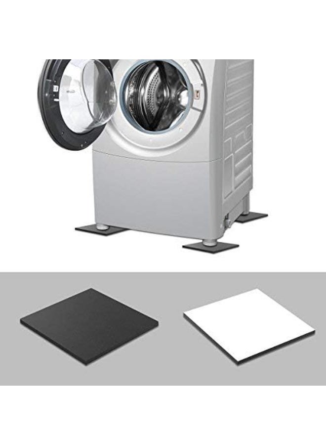 Melife Neoprene Rubber Mats, 6"x 6" Adhesive Foam Padding Weather Stripping Non-Slip Furniture Pads Black Rubber Insulation Anti-Vibration Pads (6 Pack) - Image 1