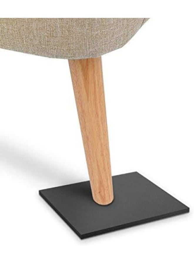 Melife Neoprene Rubber Mats, 6"x 6" Adhesive Foam Padding Weather Stripping Non-Slip Furniture Pads Black Rubber Insulation Anti-Vibration Pads (6 Pack) - Image 3