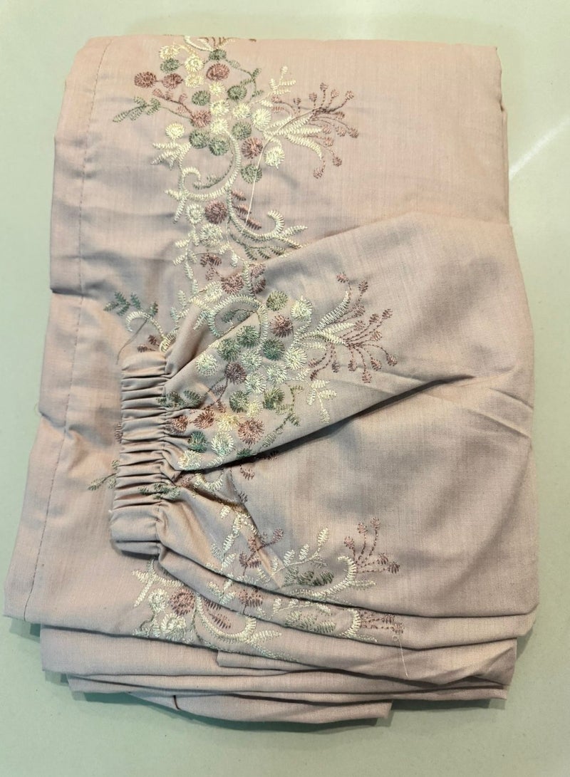 Brides Embroidered prayer shawl, cool cotton, open to wear - set of 3 pieces in different colors - Image 2