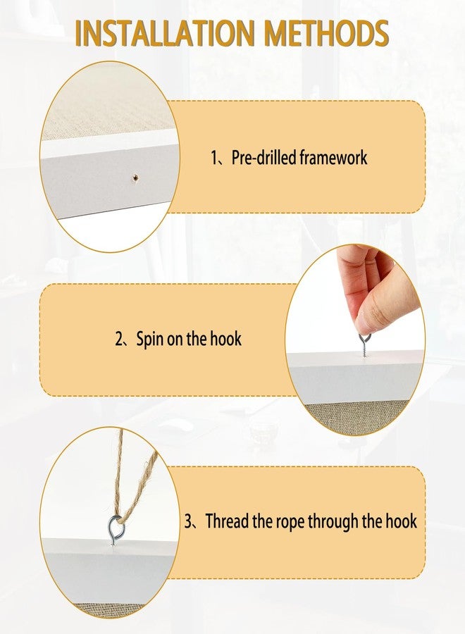 GDMINLO Cork Bulletin Board, with Linen 1-Pack Double-Sided, 16''X 12''Picture Display Vision Board Kit Corkboards for Wall School Office Decorative Hanging 10 Pushpins - Image 3