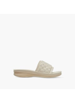 Paprika Women's Monogram Quilted Slip-On Sandals  - Image 3