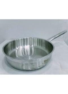 Turkish stainless steel frying pan, Perfect brand, made of the best and highest quality materials, very high and heavy, size 28 cm