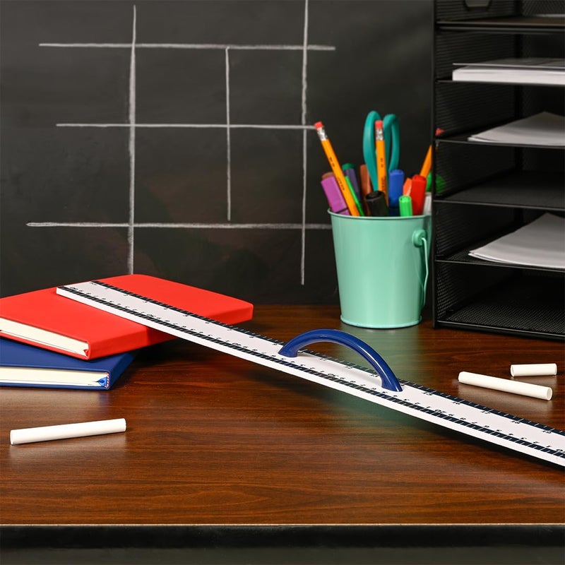 LEARNING ADVANTAGE Magnetic Dry Erase Straight Edge - 24â€ - Jumbo Teaching Ruler - Measurement Tool for Whiteboards and Chalkboards - Image 2