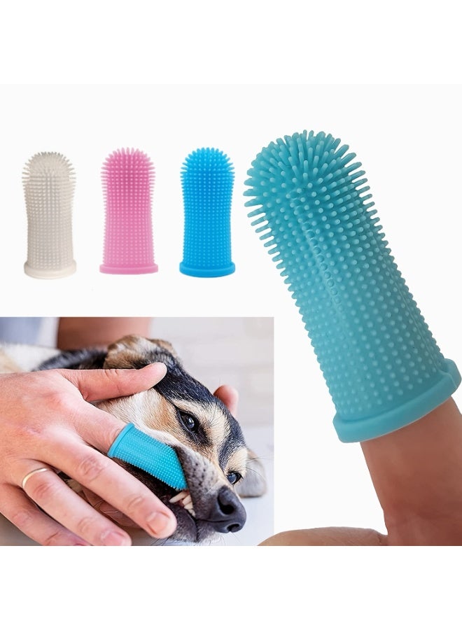 MOWKIT Dog Finger Toothbrush – Soft Silicone Finger Brush for Dogs & Puppies – Gentle Dental Care for Pets – Easy-to-Use Dog Toothbrush for Small, Medium & Large Breeds - Image 1
