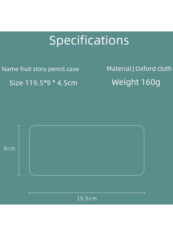 Elephant Simple Student Stationery Storage Creative Stationery Box Oxford Cloth Fruit Pencil Case Large Capacity Pencil Bag Advertising - Image 4