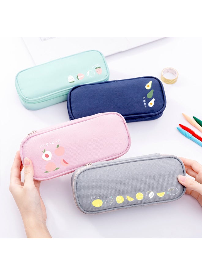 Elephant Simple Student Stationery Storage Creative Stationery Box Oxford Cloth Fruit Pencil Case Large Capacity Pencil Bag Advertising - Image 3