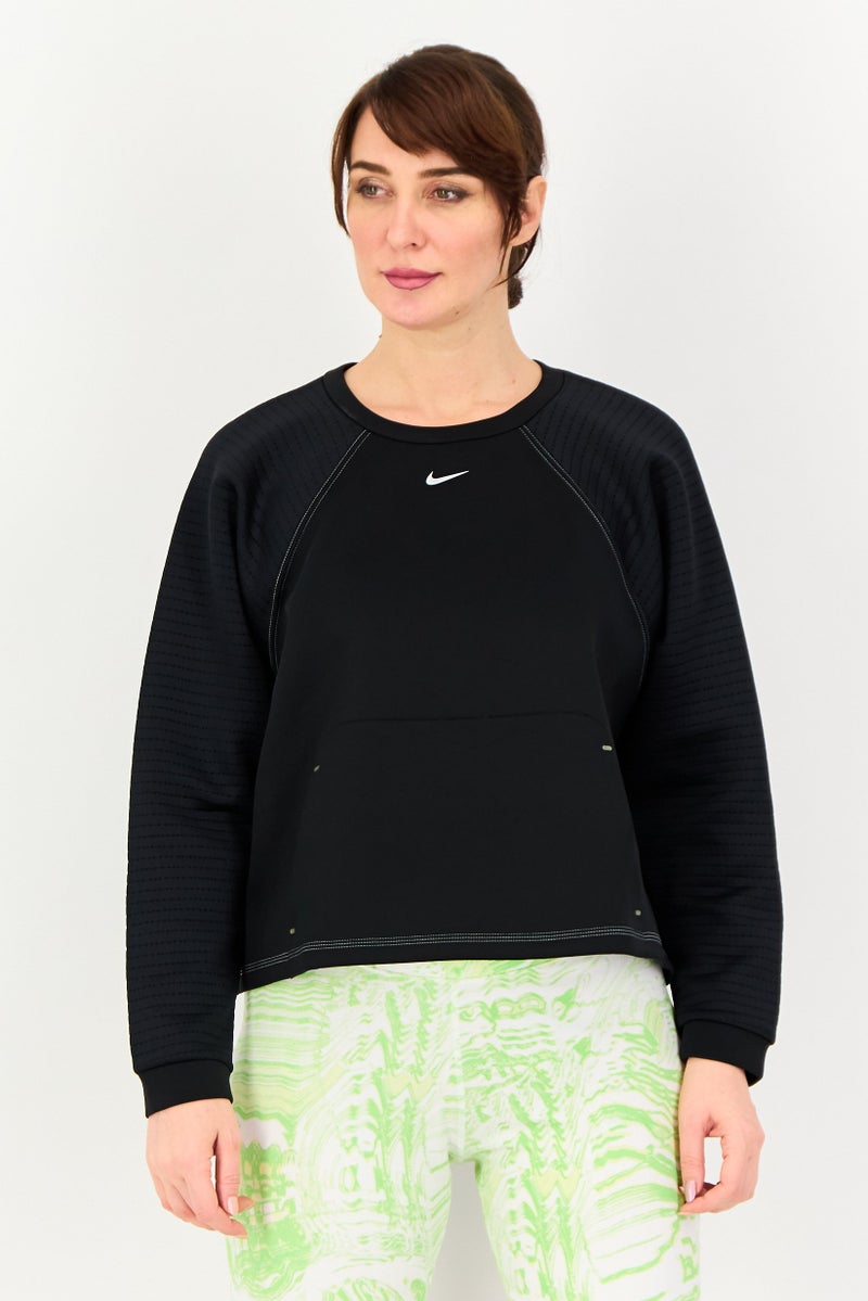 Nike Women Loose Fit Long Sleeve Outdoor Sweatshirt, Black - Image 1