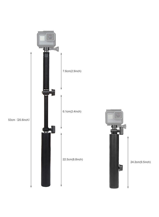 NIBEMINENT 3-Way Grip Arm Monopod Pole Black - Image 4