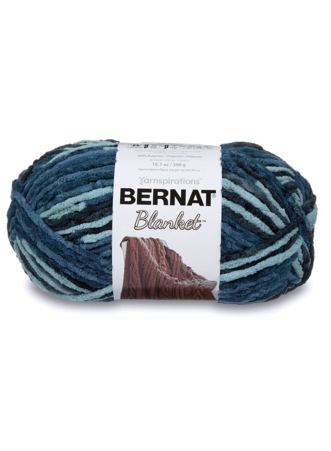 Bernat Blanket Yarn, 10.5 oz, Teal Dreams, 1 Ball - Image 1