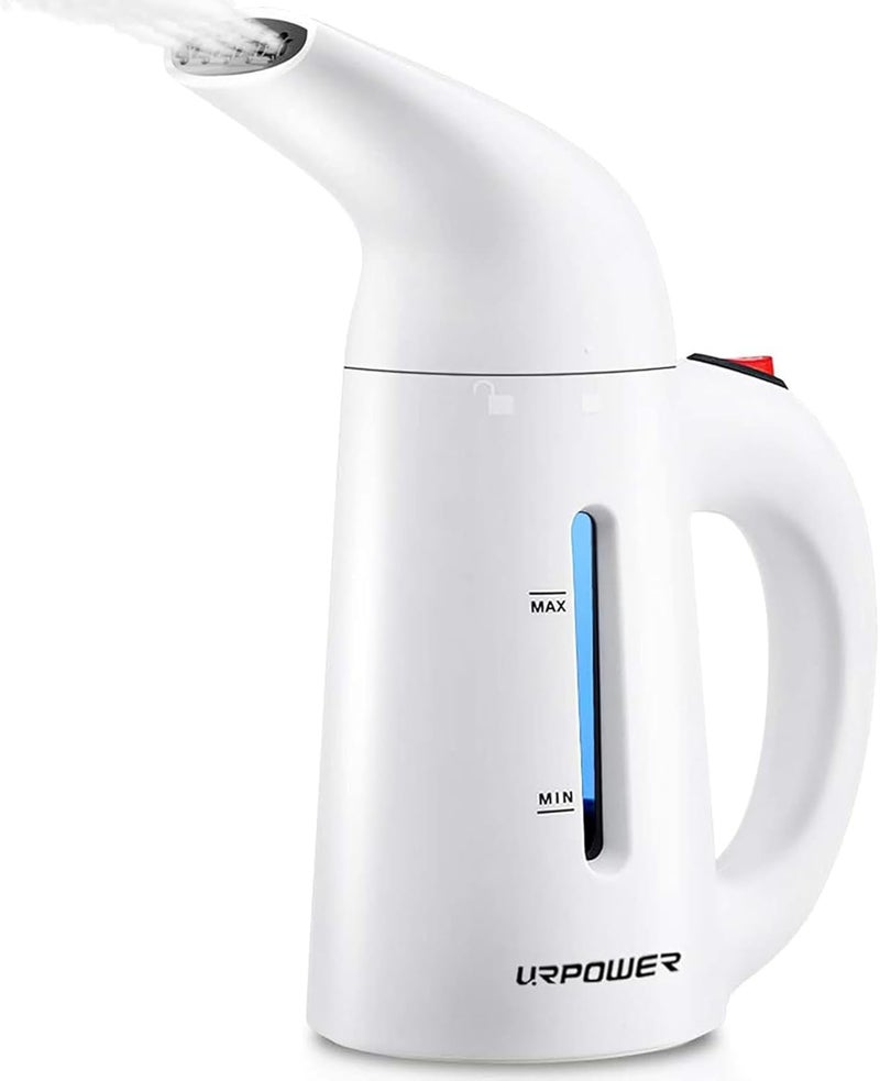 URPOWER Updated 180ml Steamer for Clothes, 7-in-1 Portable Handheld Garment Steamer, Fast Heat-up Clothes Steamer, Travel Steamer, High Capacity Fabric Steamer for Home and Travel - Image 1