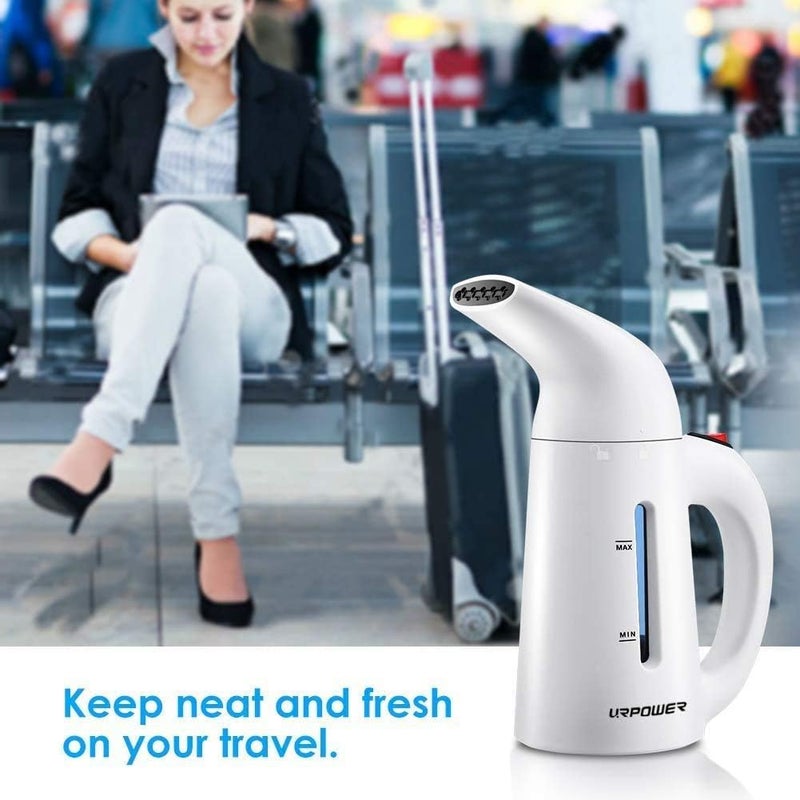 URPOWER Updated 180ml Steamer for Clothes, 7-in-1 Portable Handheld Garment Steamer, Fast Heat-up Clothes Steamer, Travel Steamer, High Capacity Fabric Steamer for Home and Travel - Image 2