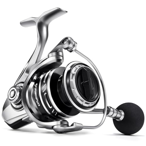 Piscifun NautiX Spinning Reel, Aluminum Spinning Fishing Reel, CNC Aluminum Gear, 26LBs Max Drag, 8+1 Sealed BB, 6.0:1 Gear Ratio, Smooth Powerful Freshwater Saltwater Reel, 4000 Series - Image 1
