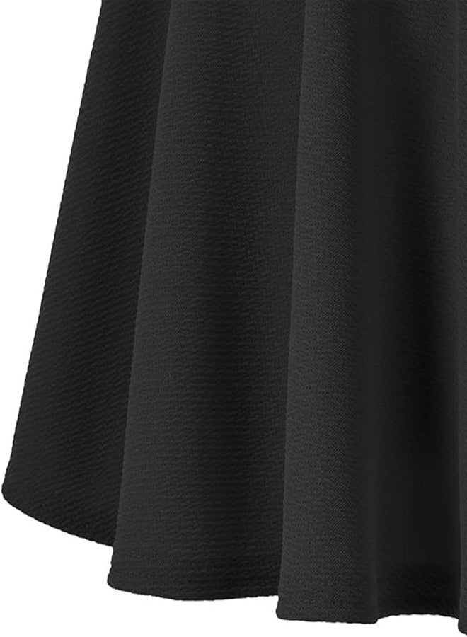 general 4 Pieces Women Basic Versatile Stretchy Flared Casual Mini Skater Skirt - Image 5