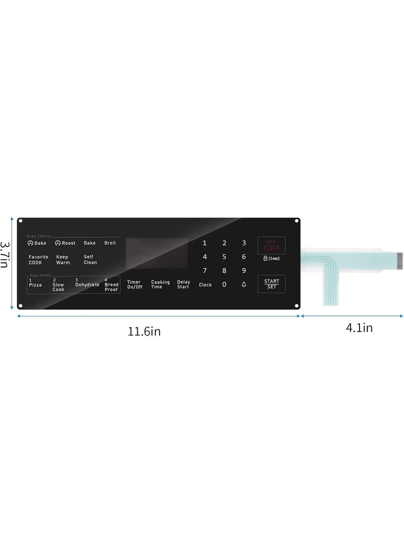 briidea Briidea DG3400027B Membrane Switch Touchpad Replacement Compatible with Samsung Range Oven NX58H5600SS NX58J5600SG NX58F5700WS NX58M5600SB  - Image 4