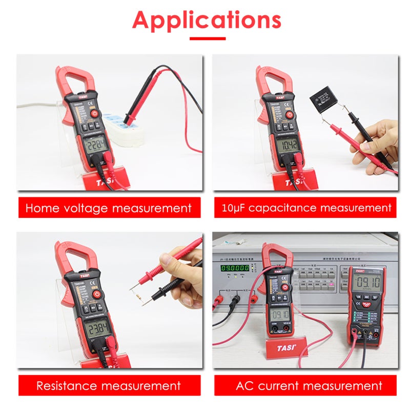 Digital Clamp Meter: 27 Mm Jaw 5999 Counts Backlit LCD - True RMS Multimeter With Flashlight NCV Detection for Professional Electricians Home Electrical Testing - Image 2