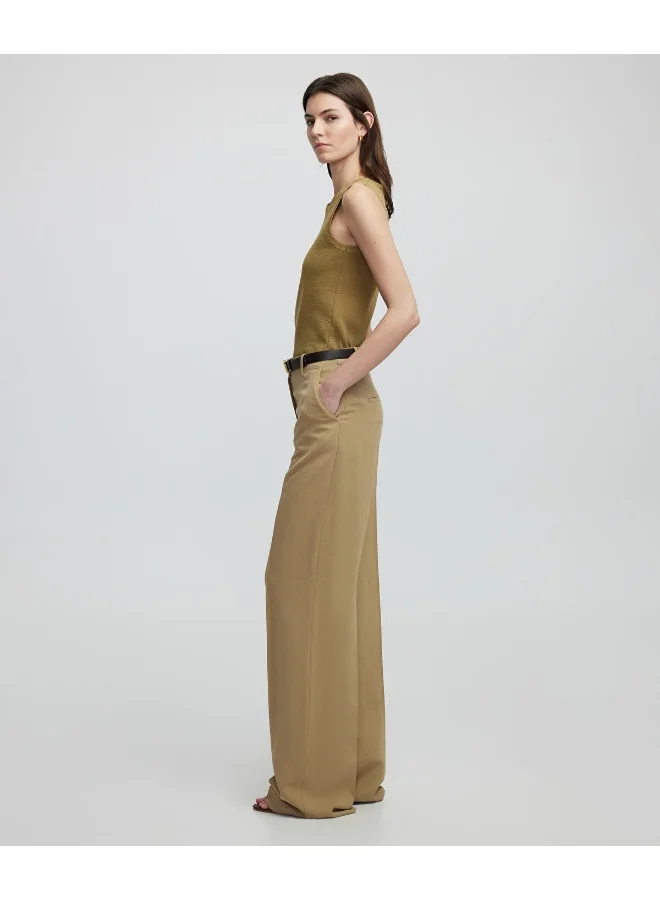 ابيكول Wide-Leg Trousers With Belt