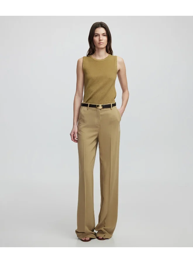 ابيكول Wide-Leg Trousers With Belt