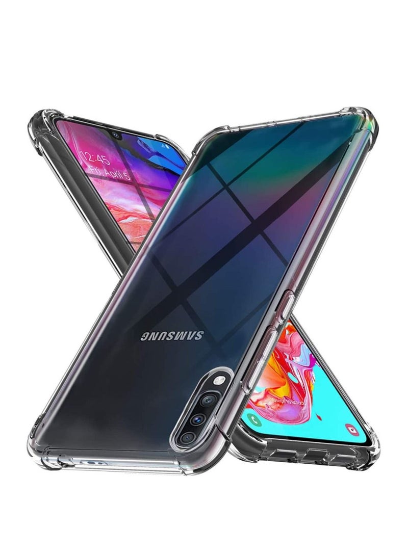 فيسوس تغطية حالة Samsung Galaxy A70 مصد امتصاص الصدمات الواقي المصد الناعم الشفاف (واضح) - Image 1