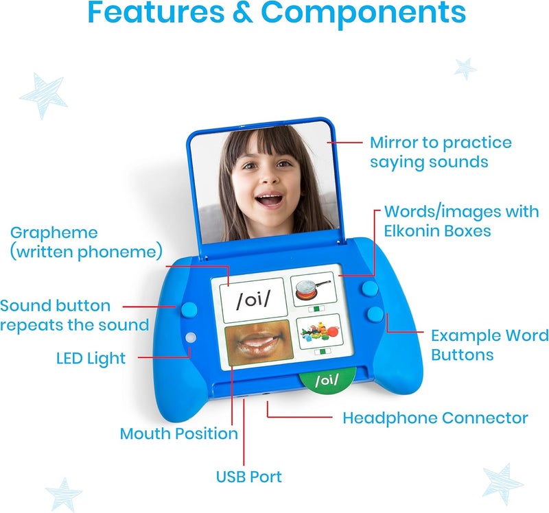 hand2mind Talking Mirror My Sounds Phoneme Set Phonemic Awareness Speech Therapy Materials Phonics Manipulatives Toddler Talking Flash Cards Letter Sounds Preschool Learning Activities - Image 3