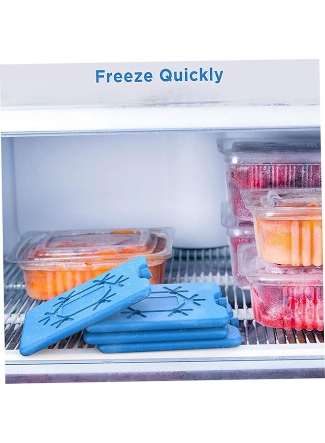 HomKawt Ice Packs for Lunch Box, 4 Pcs Reusable Ultra Thin Freezer Packs Long Lasting for Coolers, Cooler Bag for Work, School, Picnic or Camping Keep Food Fresh Lightweight Design for Easy Carrying - Image 2