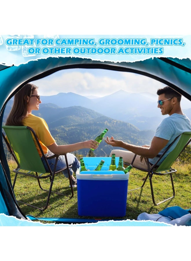 HomKawt Ice Packs for Lunch Box, 4 Pcs Reusable Ultra Thin Freezer Packs Long Lasting for Coolers, Cooler Bag for Work, School, Picnic or Camping Keep Food Fresh Lightweight Design for Easy Carrying - Image 4