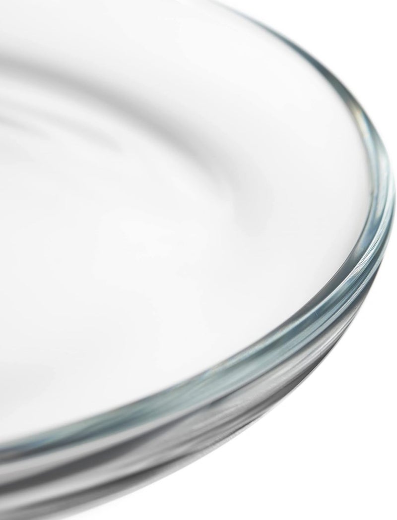 Leonardo HOME Cucina 066330 Set of 6 Plates Diameter 18 cm Microwave Safe Clear Glass - Image 4