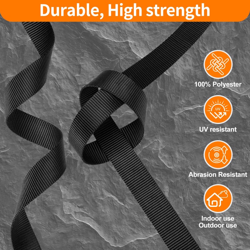 BEYOURD Webbing 3/4 Inch, Heavy Duty Webbing Straps, Extra Thick Strapping for Outdoor & DIY Gear Repair (3/4 Inch x 12 Yard) - Image 4