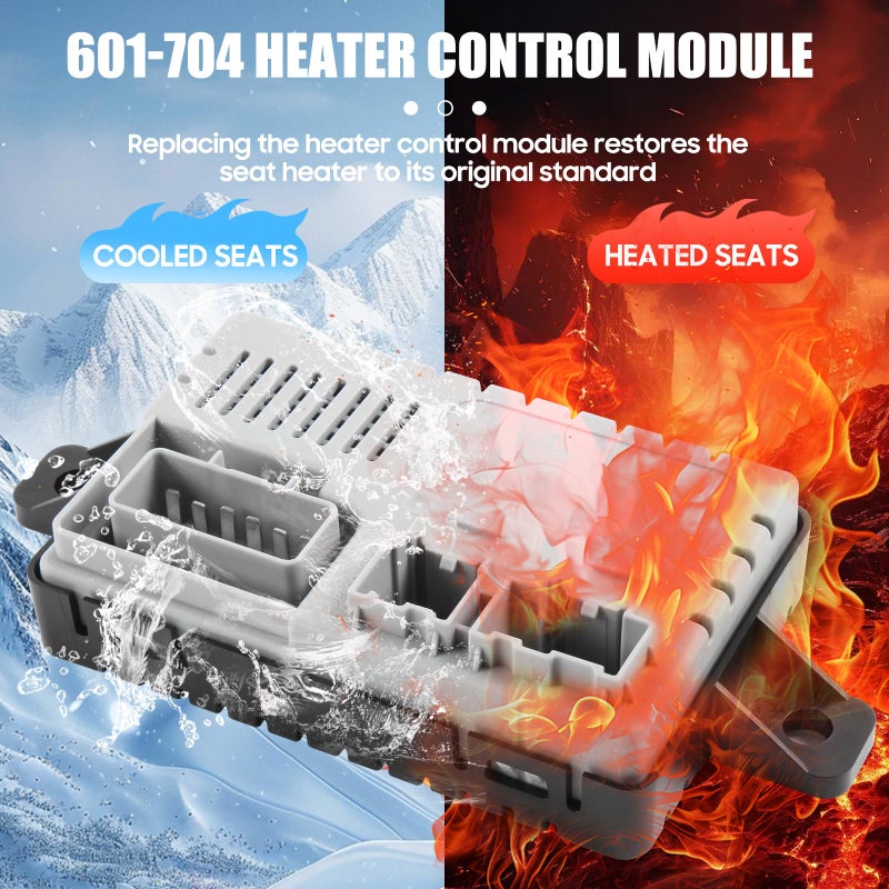 ZynoDrive Seat Heater Cool Control Module w/Pigtail Kit 601-704 fit for Ford F150 F250 F350 F450 F550 Super Duty Edge Explorer Flex Fusion 2011-2018, for Lincoln MKS MKT MKZ 2013-2018, Replace BU5Z14C724A - Image 4