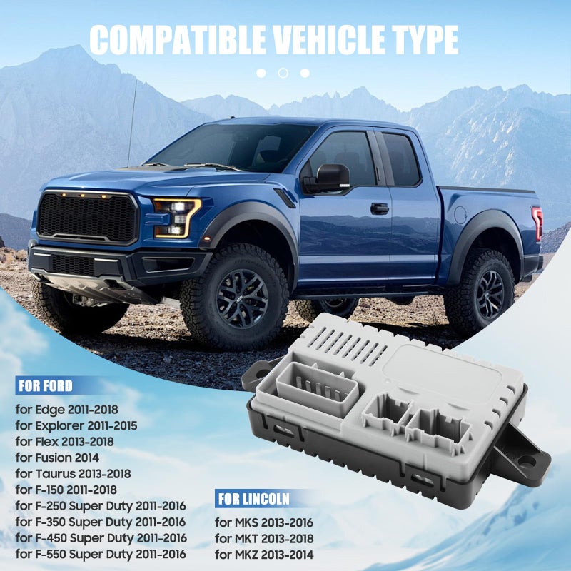 ZynoDrive Seat Heater Cool Control Module w/Pigtail Kit 601-704 fit for Ford F150 F250 F350 F450 F550 Super Duty Edge Explorer Flex Fusion 2011-2018, for Lincoln MKS MKT MKZ 2013-2018, Replace BU5Z14C724A - Image 2