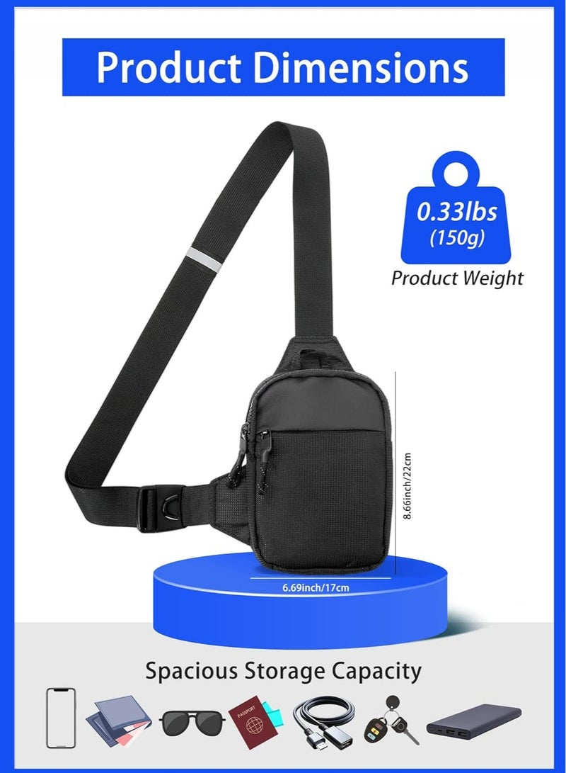 Oasisgalore Small Waterproof Crossbody Sling Bag: Casual Chest Bag for Travel, Hiking, and Running. - Image 2