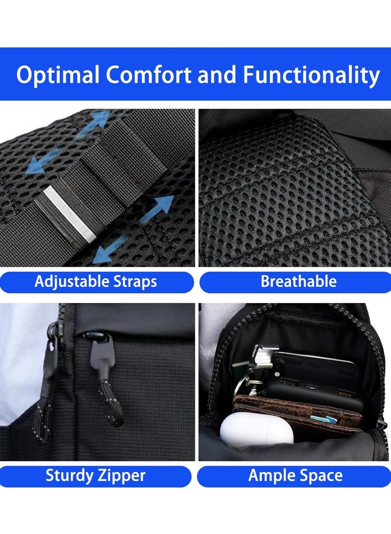 Oasisgalore Small Waterproof Crossbody Sling Bag: Casual Chest Bag for Travel, Hiking, and Running. - Image 4