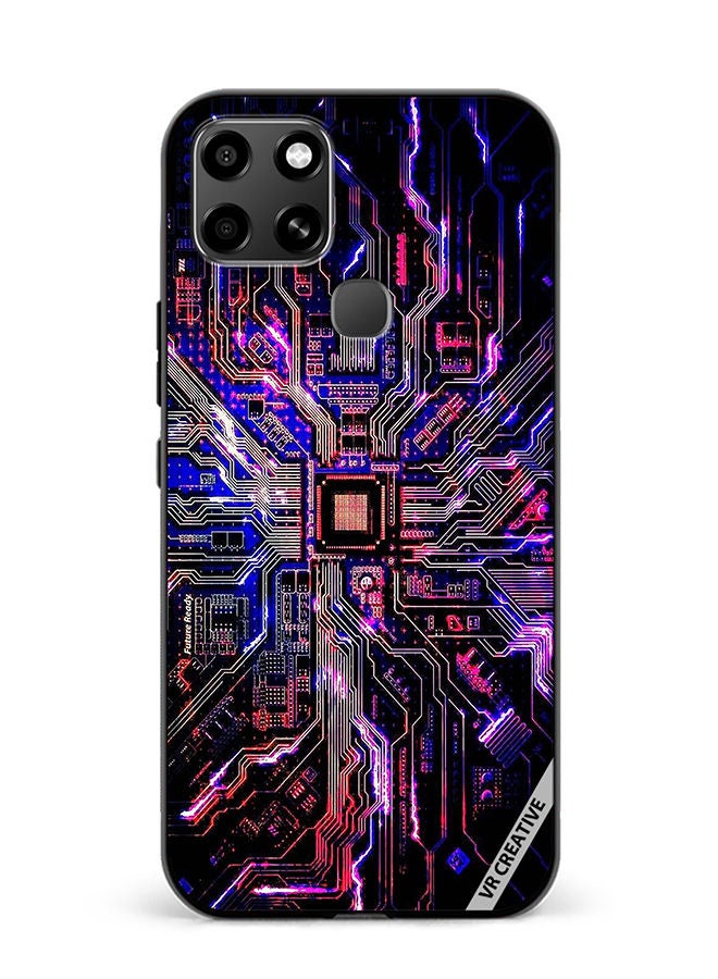 VR CREATIVE Protective Case Cover For Infinix Smart 6 Techno Color Design Multicolour - Image 1