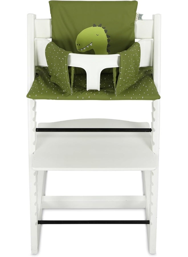 Trixie High Chair Cushion - Mr. Dino - Waterproof and Easy to Clean - 100% Recycled Polyester - Image 1