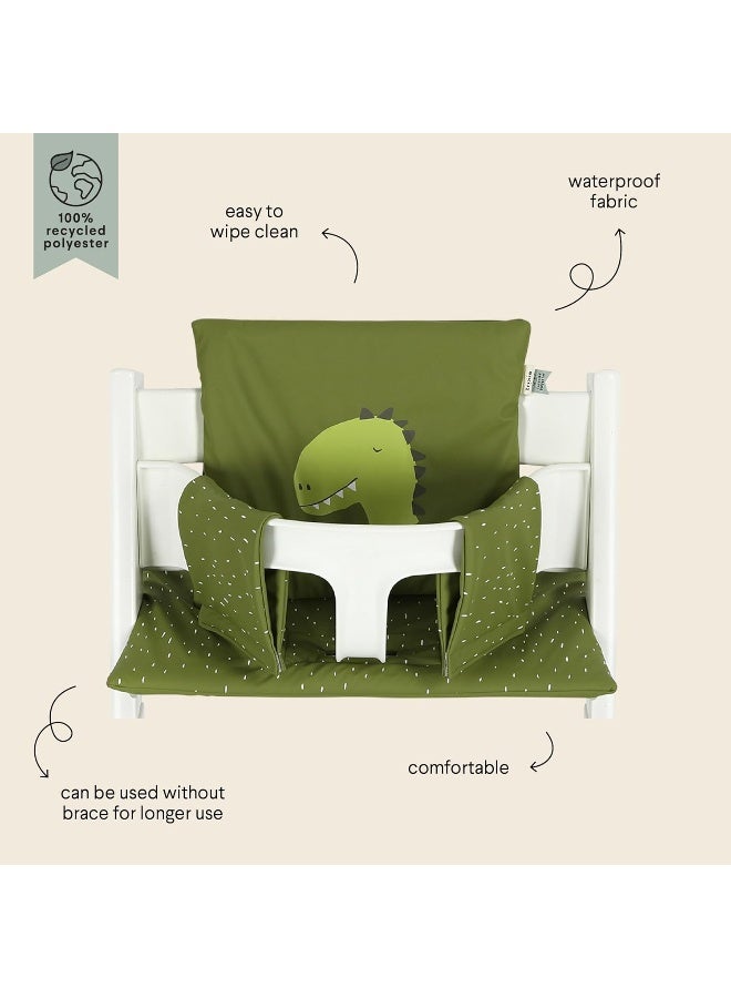 Trixie High Chair Cushion - Mr. Dino - Waterproof and Easy to Clean - 100% Recycled Polyester - Image 2