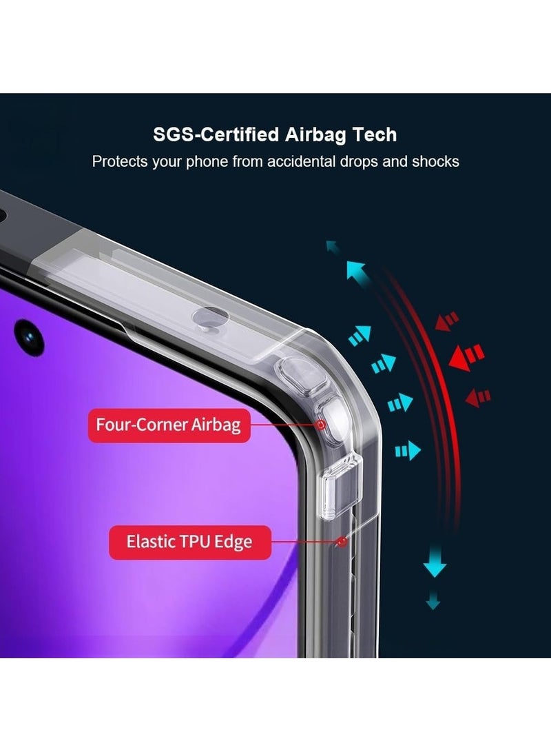 general Transparent Protective Case Compatible with Realme 15 Pro 5G 【Airbag Protection】 Transparent Case with Camera Lens Protection PC+TPU Shockproof Protective Cover - Image 2