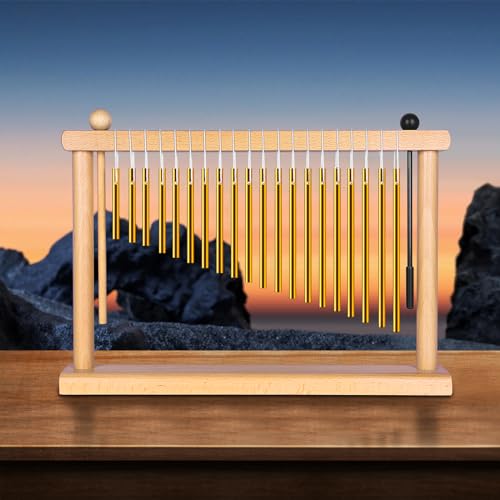 AKLOT Sound Healing Chimes Instrument Meditation 20 Note Chime Table Top Bar Chime Wind Chimes - Image 3