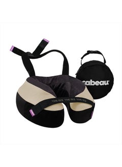 Cabeau The Neck's Evolution, TNE S3 Travel Neck Pillow Memory Foam Airplane Pillow - Neck Pillow with Attachment Straps - 360-Degree Support for Travel, Home, Office, and Gaming - (Cairo Tan)  - Image 1