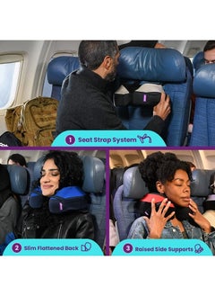 Cabeau The Neck's Evolution, TNE S3 Travel Neck Pillow Memory Foam Airplane Pillow - Neck Pillow with Attachment Straps - 360-Degree Support for Travel, Home, Office, and Gaming - (Cairo Tan)  - Image 4