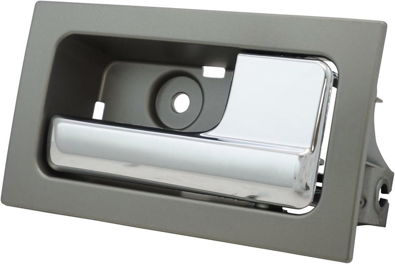 TRQ Inside Interior Door Handle RH Right Passenger Side Platinum Chrome for F150 - Image 1