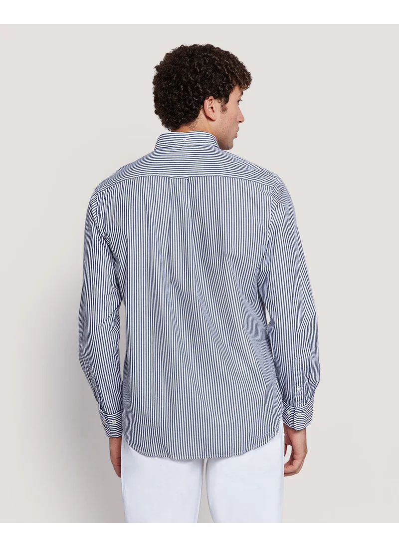 GANT Gant Men’S Regular Fit Poplin Banker Stripe Shirt