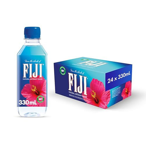 FIJI Natural Artesian Bottled Water 330mL 1115 Fl Ounce Pack of 24 100 Natural Electrolytes NEW