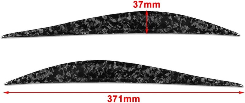 Vuzmode Car Headlight Eyebrow Eyelid Cover Trim - Image 2