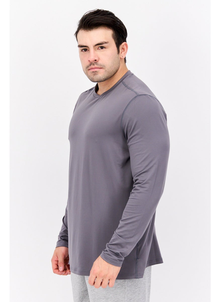 Men Sportswear Fit Plain Training Jersey, Grey - pzsku/Z13EBC19DF346B58C63BBZ/45/_/1737641960/8b651391-ce83-4425-bc39-6b9f1d32de89